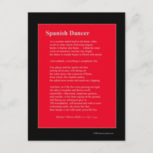 SPANISH DANCER POSTCARD