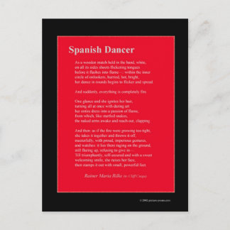 SPANISH DANCER POSTCARD