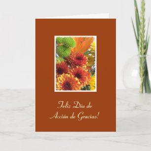 Spanish: dia de Accion de gracias. Holiday Card