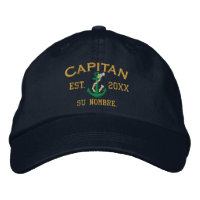 SPANISH El Capitan Green Gold Personalised