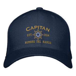 SPANISH El Capitan Su ubicación Nombre del barco. Embroidered Hat