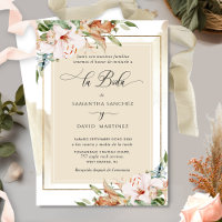 Spanish, Elegant Blush Terracotta Floral Wedding I