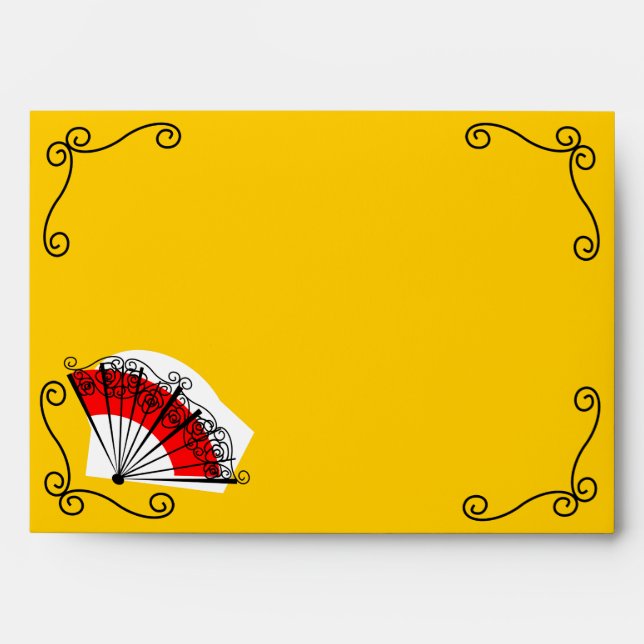 Spanish Fan Corners envelope (Front)