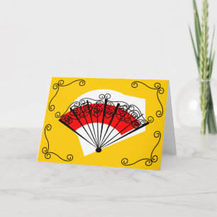 Spanish Fan Corners landscape Holiday Card