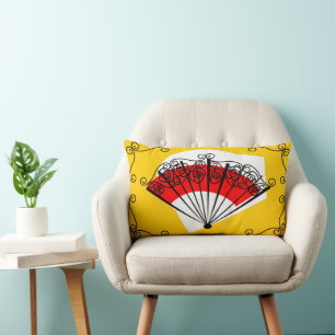 Spanish Fan corners striped back pillow lumbar