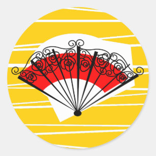 Spanish Fan sticker round
