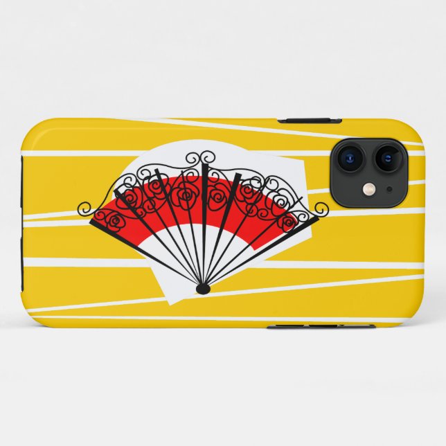 Spanish Fan Stripe iPhone case horizontal (Back (Horizontal))