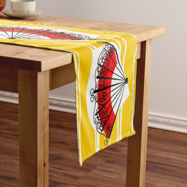 Spanish Fan table runner 16 x 90 (In Situ)