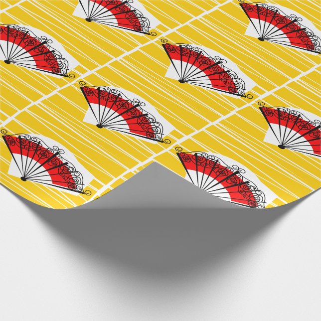 Spanish Fan wrapping paper (Corner)