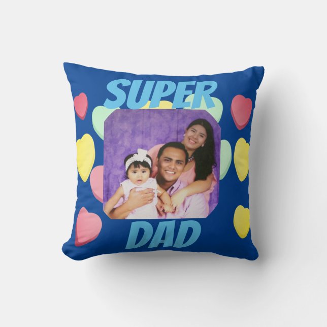 Spanish Father's Day/FelIz dIa del Padre Regalos Cushion (Front)