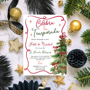 Spanish Fiesta De Navidad Christmas Holiday Party Invitation