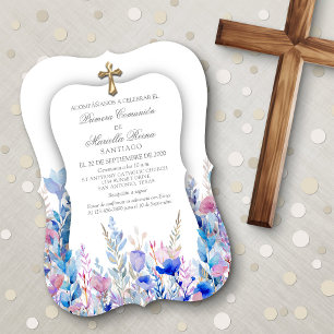 Spanish First Communion Girls' Invitation