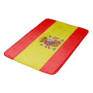 Spanish flag bath mat
