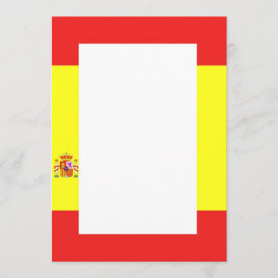 Spanish Flag Border Invitation