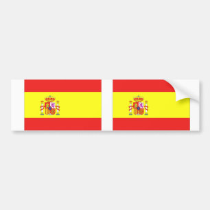 Spanish flag bumper sticker