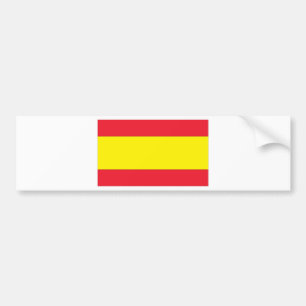 Spanish Flag Bumper Sticker