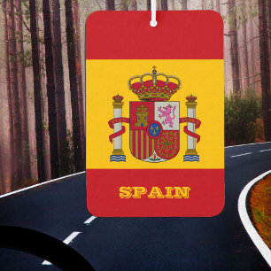 Spanish Flag Car Air Freshener, Spain Freshener
