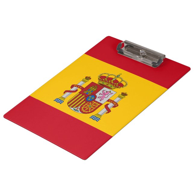 Spanish flag clipboard (Angled)