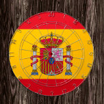 Spanish Flag Dartboard & love Spain / game board<br><div class="desc">Dartboard: Spanish flag & Spain darts,  family fun games - love my country,  summer games,  holiday,  fathers day,  birthday party,  college students / sports fans</div>