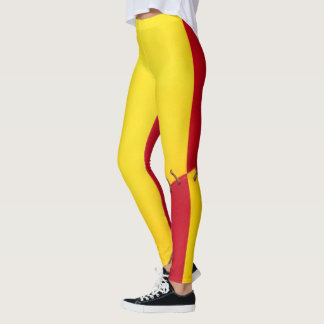 Spanish flag design leggings