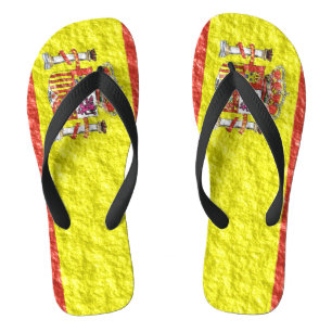 Spanish Flag Design Thongs