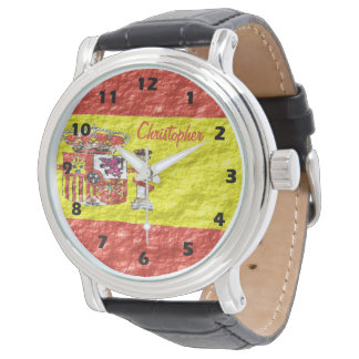 Spanish Flag Design Watch