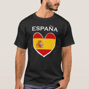Spanish Flag Football Vintage Fan Soccer Team Prid T-Shirt