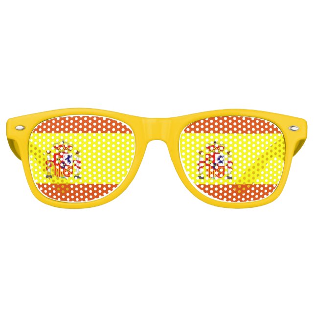 Spanish Flag Fun Sunglasses (Front)
