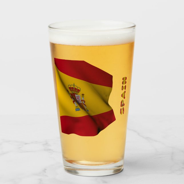 Spanish flag        glass (Front Filled)