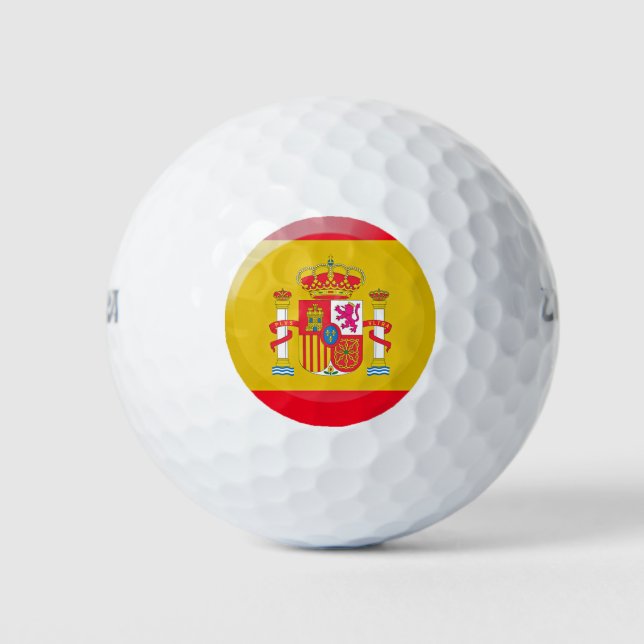 Spanish flag golf balls (Front)