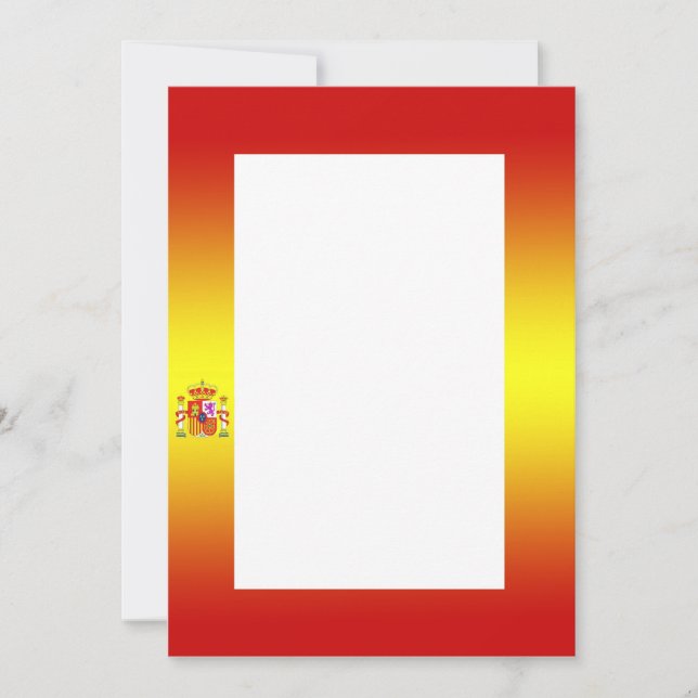 Spanish Flag Gradient Invitation (Front)