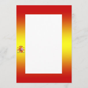 Spanish Flag Gradient Invitation
