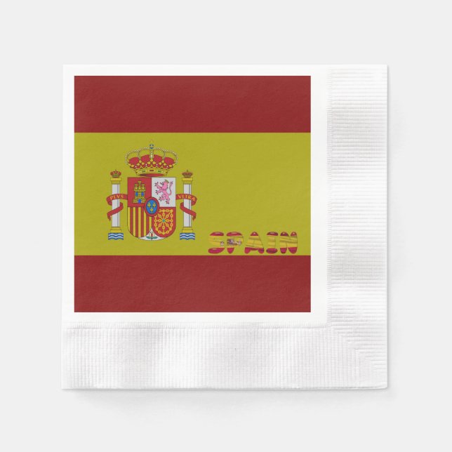 Spanish flag         napkin (Front)
