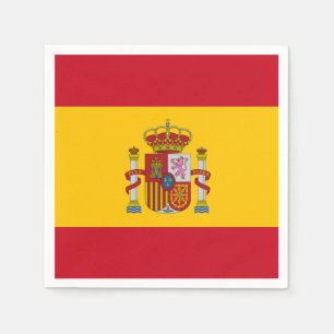 Spanish flag napkin