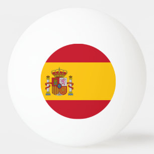 Spanish flag ping pong ball