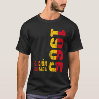 Spanish Flag Retro 1965 Year 1965 Vintage 1965 Sin T-Shirt