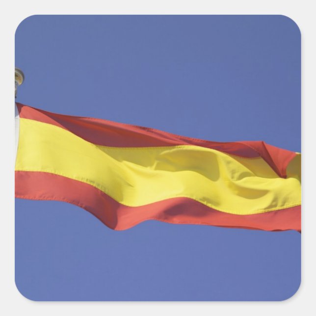 Spanish Flag RF) Square Sticker (Front)
