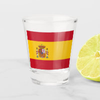 Spanish Flag shot glass