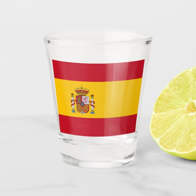 Spanish Flag shot glass (Front)