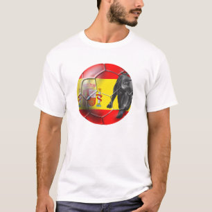 Spanish flag soccer ball Spain soccer gifts T-Shirt