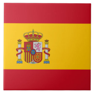 Spanish Flag (Spain) Ceramic Tile