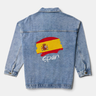 Spanish Flag Spain    Denim Jacket