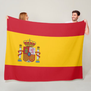 Spanish Flag (Spain) Fleece Blanket