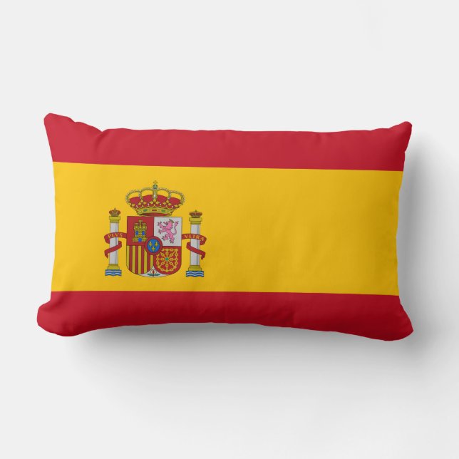 Spanish Flag (Spain) Lumbar Cushion (Front)