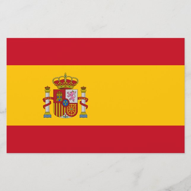 Spanish Flag (Spain) Stationery (Front)