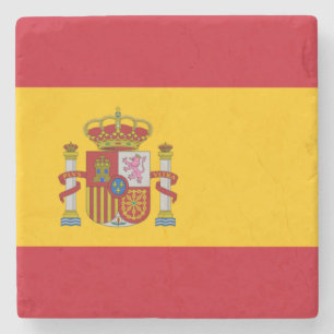 Spanish Flag (Spain) Stone Coaster