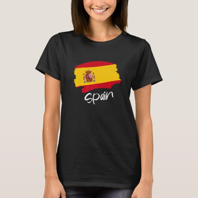 Spanish Flag Spain   T-Shirt (Front)