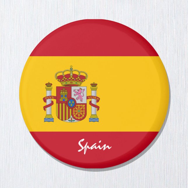 Spanish flag & Spain travel, holiday /sports fans Magnet (Creator Uploaded)