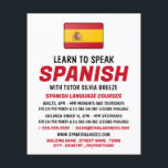 Spanish Flag, Spanish Language Course Advertising Flyer<br><div class="desc">Spanish Flag,  Spanish Language Course Advertising Flyers By The Business Card Store.</div>