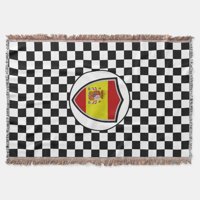 Spanish flag throw blanket (Front)